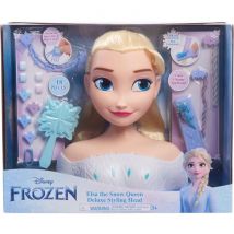 Tete A Coiffer - Tete A Coiffer Elsa Deluxe - Extensions, Accessoires Coiffure Et Color Reveal, A Partir De 3 Ans
