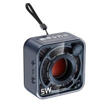 Mini Enceinte Bluetooth Sans Fil Portable Avec Subwoofer Transparent Design Unique Bleu Yonis - Yonis