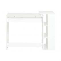 Sobuy Fwt35-w Table Bureau Informatique Plan De Travail Avec 3 Étagères Et 1 Tiroir - Sobuy