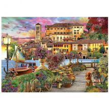 Puzzle Balade Italienne 1500 Pieces - Collection Peinture Italie Romantique - Educa - 19562 - Educa