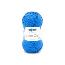 Fil À Tricoter Cotton Quick Uni - Gründl - Ppsc - Certifié Oeko-tex 126 Bleu