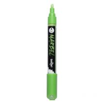 Marqueur - Peinture Acrylique - Vert Prairie - Permanent - Pointe Biseautée 6mm - Marbel - Darwi