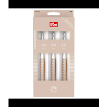 Set De 3 Crochets Pour Laine - N°3-4-5 - Prym Ergonomics : Le Trio Parfait Pour Crocheter Confortablement Et Avec Précision Taupe Marron