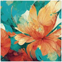 Lot De 4 Serviettes En Papier Découpage Collage 33 Cm Peinture De Fleurs F 312 - Paw deco collection