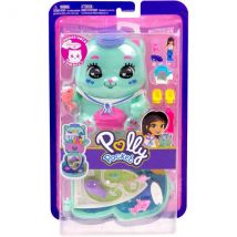Coffret Polly Pocket Chaton : Croisière Du Chaton + 1 Figurine + 2 Animaux + 10 Accessoires - Mattel - Jcr37 - Poupée - Polly Pocket