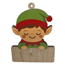 Lutin De Noël Personnalisable En Bois - Vintiun