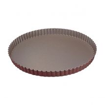 Tourtière Ronde Cannelée - Antiadhérent (sans Pfas) - Fond Fixe - Ø280/270 Mm H25 Mm - Gobel