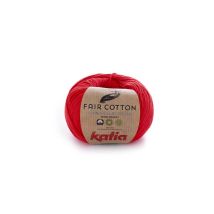 Coton 100 % Bio À Tricoter Fair Cotton - Katia Rouge (4) - Katia