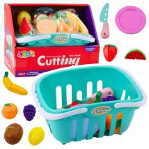 Ensemble Fruits À Découper Velcro Avec Assiettes Et Couteau Pour Cuisine Enfant - D toys