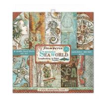 Pochette De 10 Feuilles Recto Verso Sea World Stamperia Scrapbooking