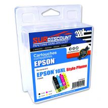 Epson 16xl Pack De 4 Cartouches Compatibles Surdiscount - Surdiscount
