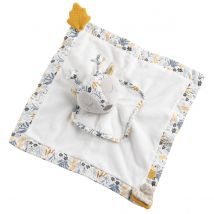Doudou Mouchoir En Velours Blanc - Sauthon