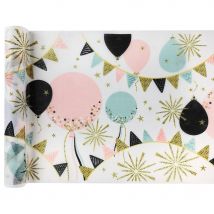 Chemin De Table Paillettes Et Ballons ( 5 M) - Annikids