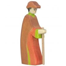 Figurine Crèche De Noël - Berger Avec Bâton - Holztiger