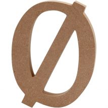 Lettre, Ø, H : 8 Cm, Ép. 1,5 Cm, 1 Pièce - CC Hobby