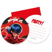 6 Invitations Lady Bug - Annikids