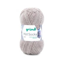 Laine À Chaussettes À Tricoter Hot Socks Uni - Grundl - Certifiée Oeko-tex 25 Marron - Gründl