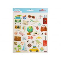 Autocollants - Voyage - Dorures - Global Gift