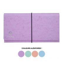 Pochette Trieur - Petit Trieur - 26x13 Cm - 6 Compartiments - Couleurs Pastel - Exacompta
