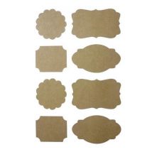 96 Stickers Kraft Baroques - Graine Creative