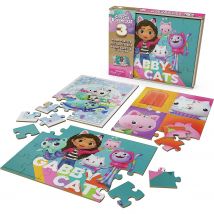 Gabby's Dollhouse Puzzle En Bois 3 Pièces - Spin Master