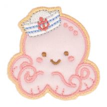 Ecusson Thermocollant Bébé Pieuvre 4cm X 4cm - MyMercerie