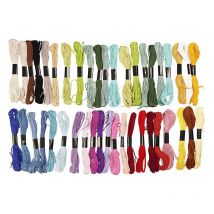 42 Fils À Broder En Coton - Couleurs Assorties - Creotime