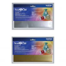 8 Feuilles De Transfert Métallisées 10 X 20 Cm Brother Scanncut - Or & Argent - Artemio