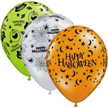 25 Ballons Halloween Trio - QUALATEX