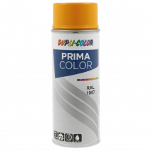 Bombe De Peinture Acrylique - Jaune Chrome - Ral 1007 - Brillant - Tous Supports - Prima Color - 400ml - Dupli-color