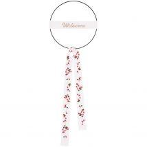 Kit Broderie Welcome Cercle Métal Ø 15 Cm - Rico Design
