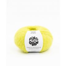 Pelote De Laine Et Mohair Pingo Modoux - Douceur Et Style Réunis - Pingouin Citron Jaune