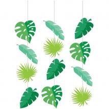 3 Suspensions Feuilles Tropicales - CREATIVE PARTY
