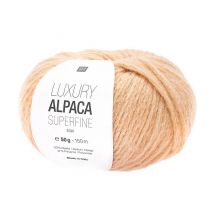 Fil De Laine À Tricoter Luxury Alpaca Superfine Aran - Rico Design 20 Orange