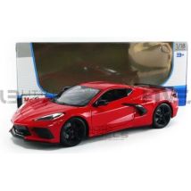 Voiture Miniature De Collection - Maisto - Chevrolet Corvette C8 Stingray - 1/18 - 2020 - Rouge - Maisto