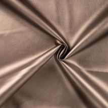 Tissu Simili Cuir D'Habillement Uni Cuivre - Au Mètre - Craftine