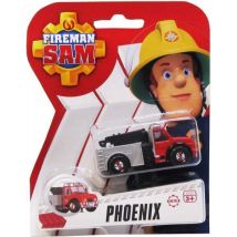 Véhicule En Métal Sam Le Pompier - Phoenix Camion Rouge - Voiture Miniature - Dickie 203091000 - Dickie