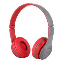 Casque Bluetooth Pliable Sans Fil, Support Mp3 Fm Appel, Autonomie 18h, Charge 2h Rouge Yonis - Yonis