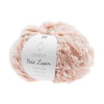 Pelote De Fourrure Créative Petit Lapin Super Chunky - 100gr - Rico Design 02 Rose
