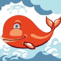 Kit Canevas Soudan Baleine 20x20cm - LUC