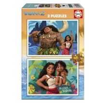 2 X 48 Pieces Les Nouvelles Aventures De Vaina - Educa Borras - Beige