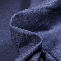 Tissu Jean Épais Extensible Bleu Foncé - Craftine