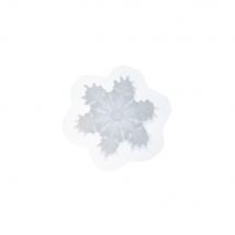 Moule En Silicone 7,7 Cm X 7,1 Cm X 3,3 Cm - Flocon De Neige - Jesmonite