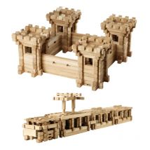 Jeu De Construction En Bois Fortification 282 Pièces Igroteco