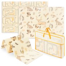 Tapis D'Éveil Bébé En Mousse Reversible, Grand Tapis 180*120, Pliable - Moby System