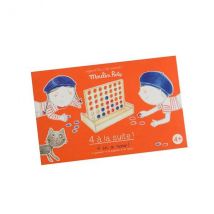 Jeu de société Jeu de stratégie Moulin Roty Jeu de 4 à la suite Aujourd'hui c'est mercredi