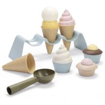 Jouet Bioplastique - Coffret De Cupcake Et Crème Glacée - Dantoy