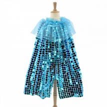 Déguisement - Cape Sequins Galaxia Bleue - Pioupiou et Merveilles