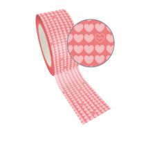 Ruban Adhésif Large Queen Tape 4,8 Cm Coeur Rose - Queen tape