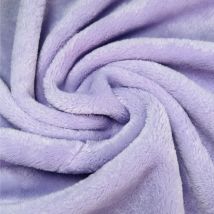 Tissu Doudou Uni Parme - Craftine
